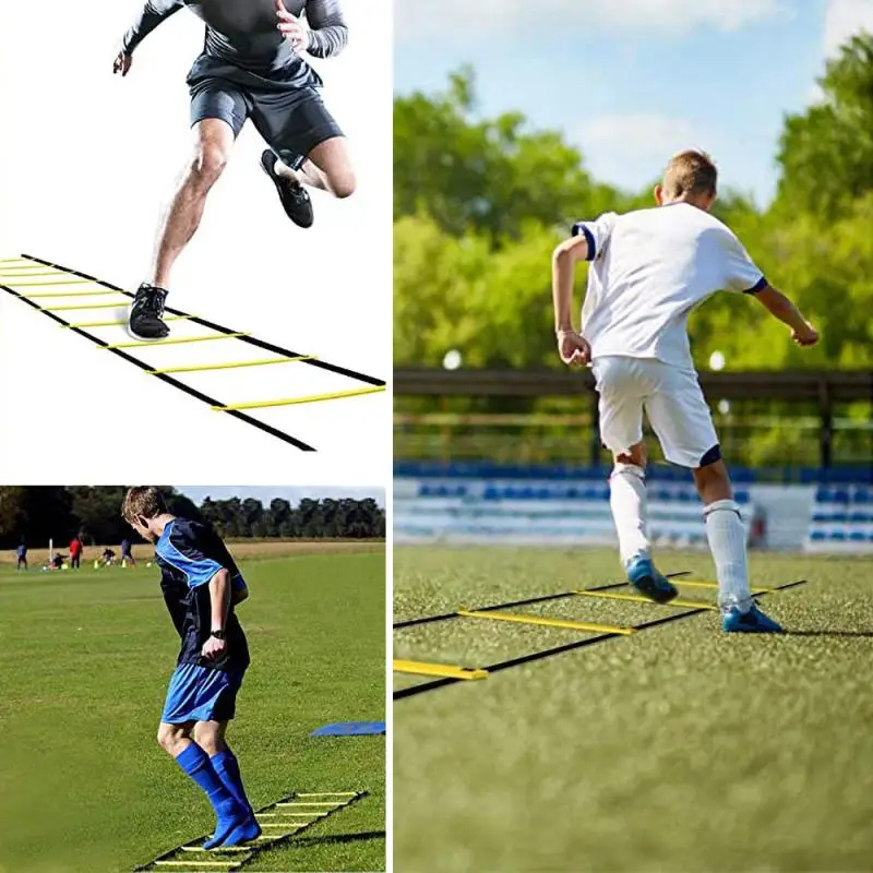 

Adjustable Tennis Rugby Soccer Training Ladder 5/3 M Fitness Training Running Jumping Ladder Flexibility Speed Training Ladder