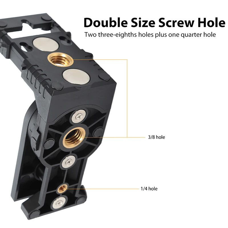 Portable 5/8 Lines Laser Level Holder 180 degree Rotating Bracket With Magnet Suspension Bracket L Arm Mount Level Measure Tool