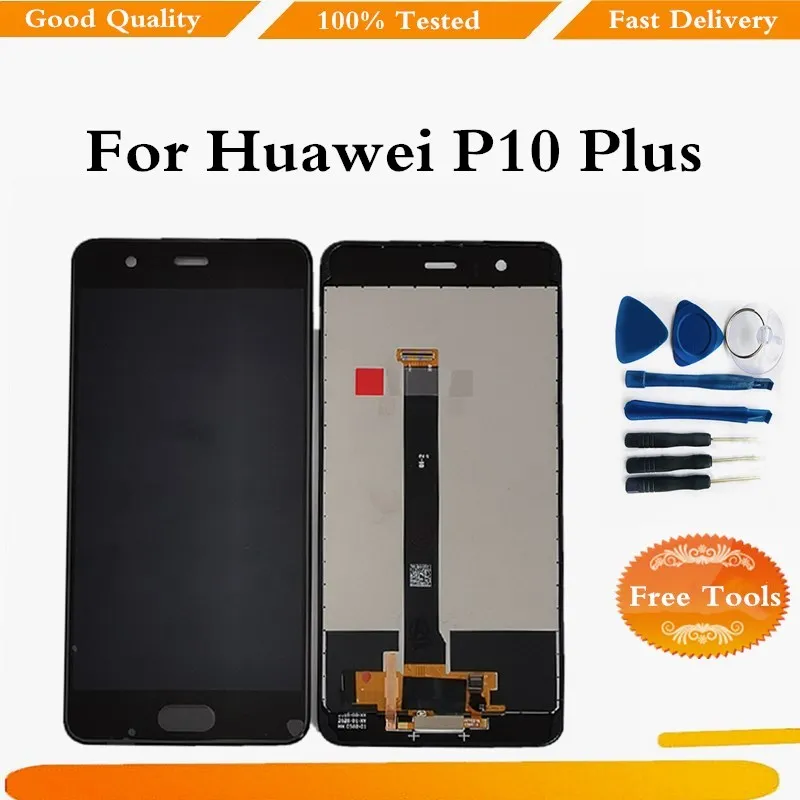 ЖК дисплей для Huawei P10 Plus сенсорный экран дигитайзер замена экрана с рамкой|Экраны
