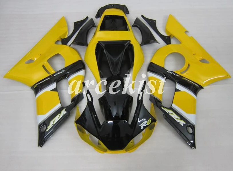 

New ABS Motorcycle Fairings Kit Fit For Yamaha YZF-R6 98 99 00 01 02 R6 1998 1999 2000 2001 2002 Body set yellow