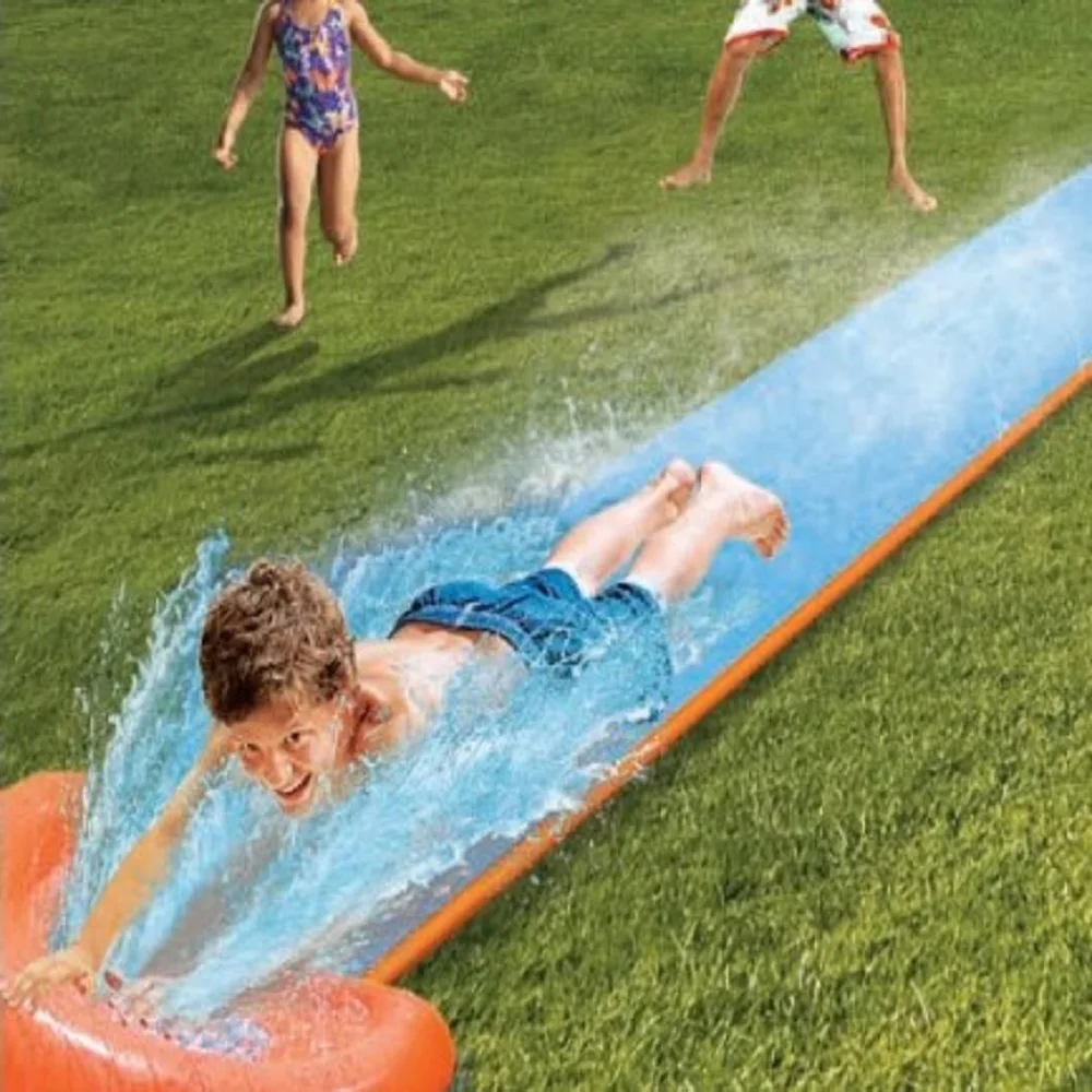 Outdoor Splash Slip Slide Wave Rider 2020 New Inflatable Water Racer Pool Kids Summer Park Backyard Play Fun | Спорт и развлечения