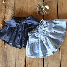 Детская одежда; сезон лето; коллекция года; Лидер продаж; Одежда для девочек в Корейском стиле; модная детская одежда с бантом; мягкая ковбойская одежда в западном стиле; ban shen ku Ski