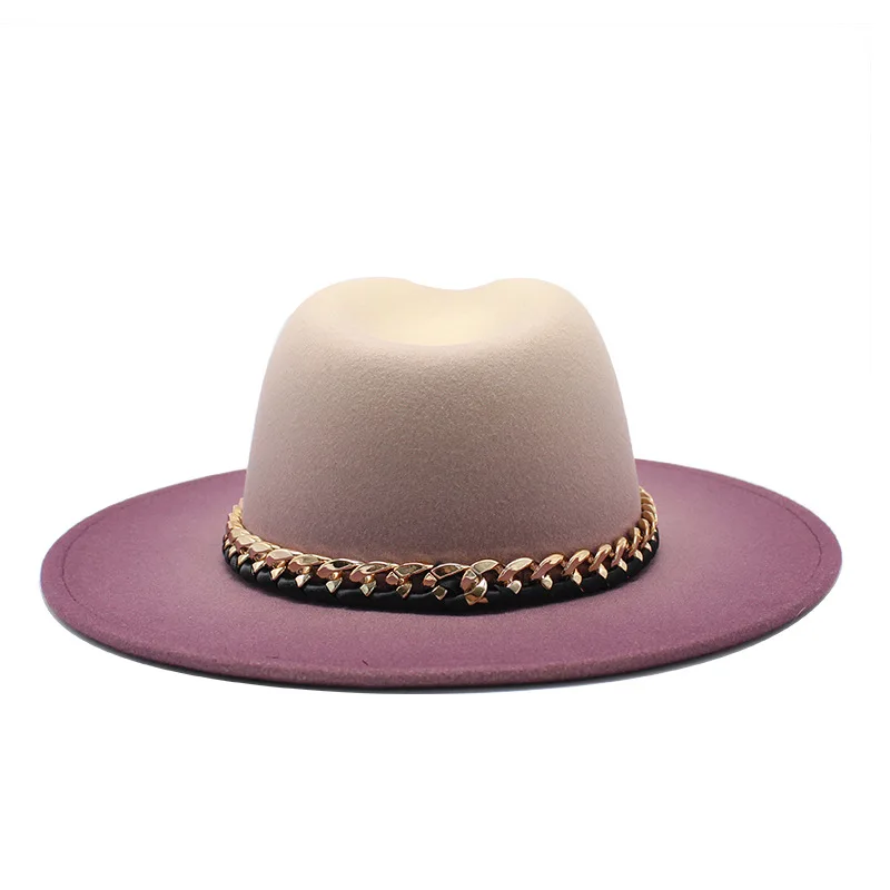 L.J.J Top Hat Jazz Hats Fedora Hat Woolen Belt Bandwidth Side Womens Felt Hat Retro Hat Elegant Ladies Jazz Hat Top Hat 
