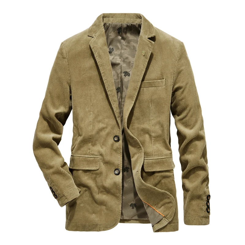 Высококачественный Повседневный вельветовый блейзер Мужской приталенный Мужской Блейзер, пиджак, пальто бархатный мужской костюм, пиджак блейзеры размера плюс 4XL