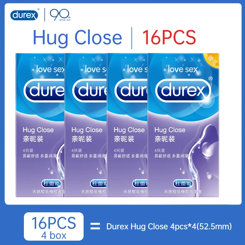 Durex презервативы 16 шт./упак. Hug близко 52 5 мм ультра тонкий сексуальное латексное