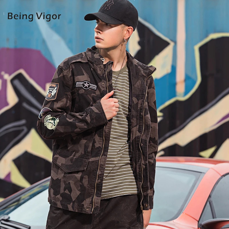 

2019 Bomber Camo Jacket men Outerwear Military Casual Men's Outdoor Overcoats HipHop streetwear Top Clothes 4XL мужское пальто