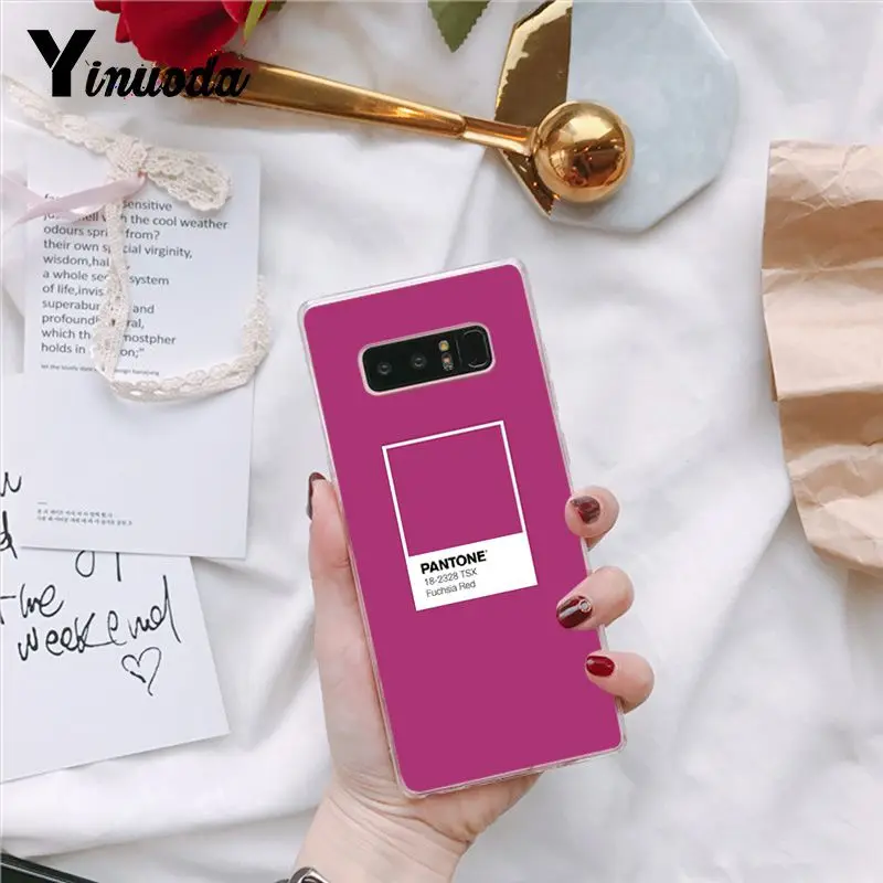 8 Yinuoda Pantone candy цветной узор, резиновый мягкий чехол для телефона, Аксессуары для samsung S9 S9 Plus S8 S8plus S7 S6 S10, чехлы для мобильных телефонов - Цвет: 8