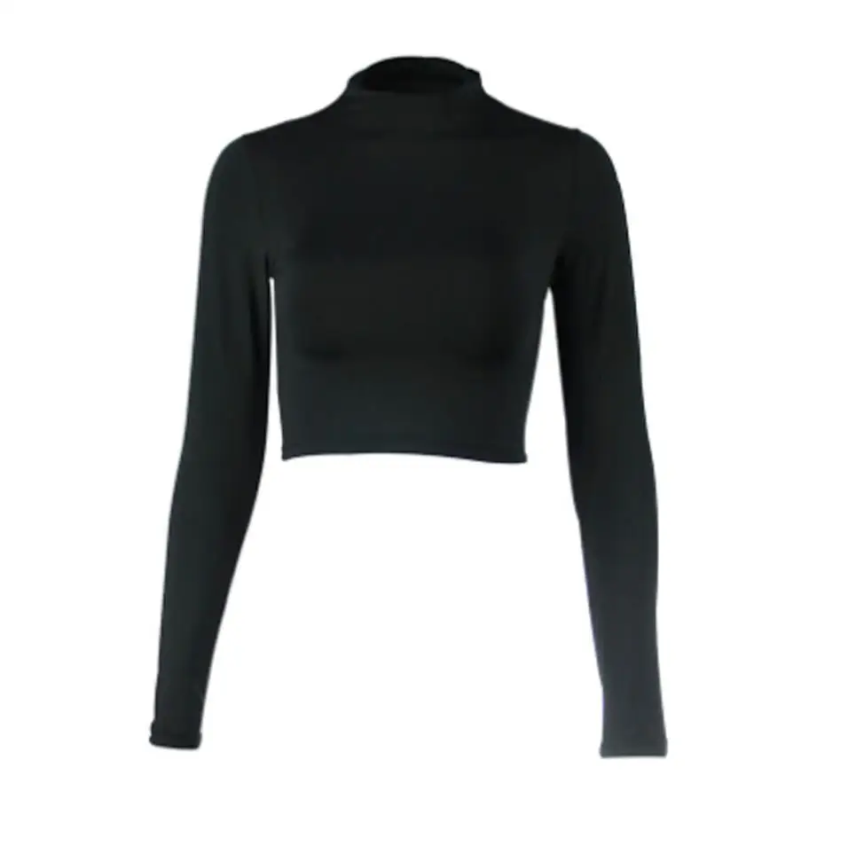 New Fashion Trend Style Turtleneck Cotton Sweater Women Tight Sweaters Tops Grils Soft Spring Long Sleeve Crop Tops Sweater