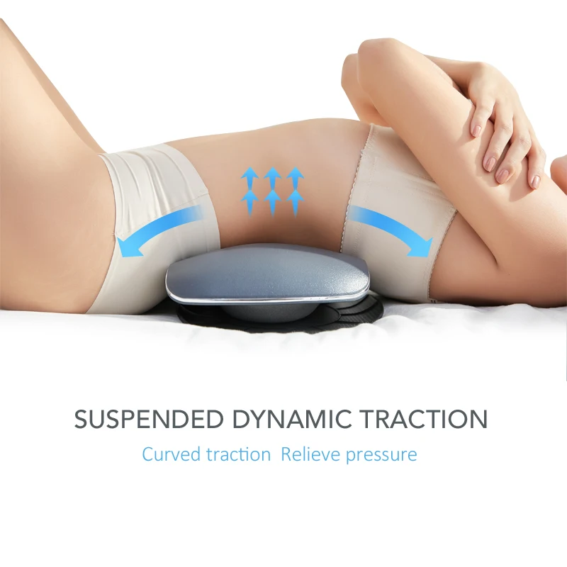 MARESE Electric Lumbar Traction Back Massager Heated Vibrator Massage Machine Lumbar Spine Disc Herniation Pain Relieve fatigue