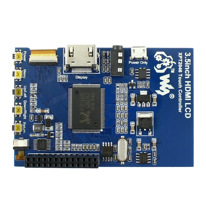 Waveshare 3,5 дюймов HDMI lcd резистивный пресс-экран 480X320 Разрешение HDMI интерфейс ips экран предназначен для Raspberry Pi