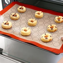 Macaron Non-Stick Silicone Baking Mat Cookie Pad Rolling Dough Mats Baking Gadget Oven Sheet Cake Bakeware Pastry Kitchen Tools