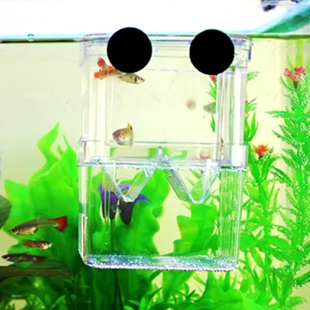 

Aquarium Fish Breeder Box High Clear Double Hatching Incubator Hatchery Isolator Breeding Isolation Box