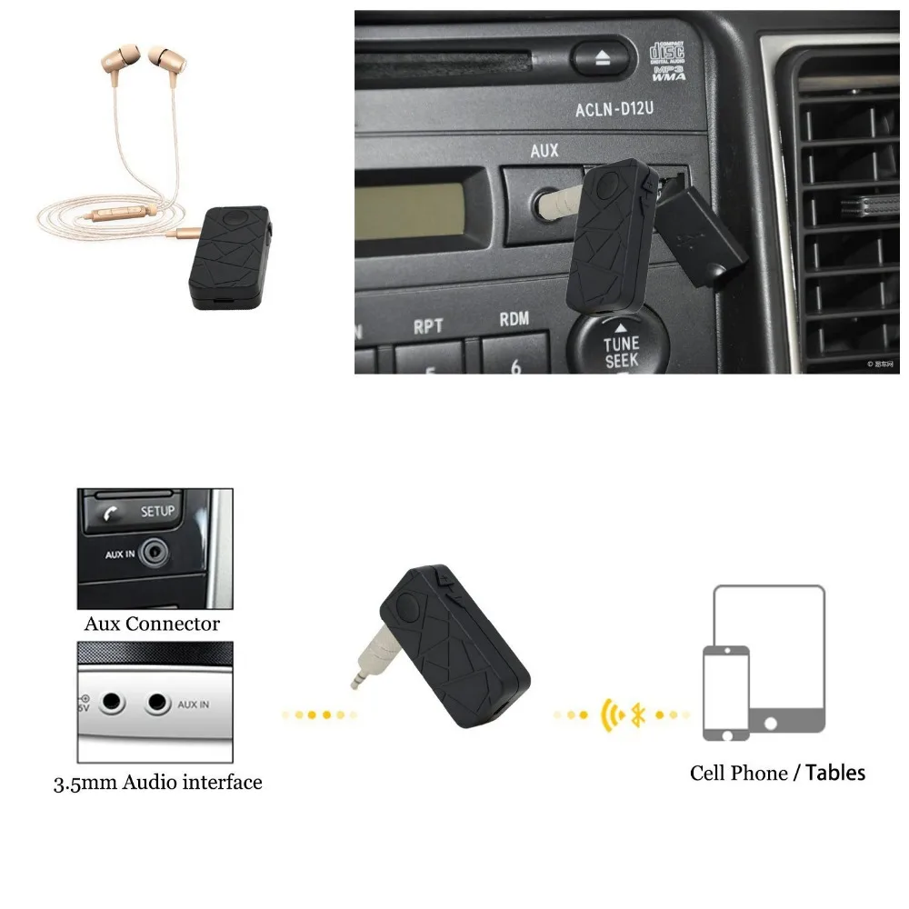 Bluetooth 4,1 Handsfree музыкальный приемник беспроводной адаптер автомобильный комплект для Bose Soundock динамик с стерео Aux 3,5 мм аудио выход
