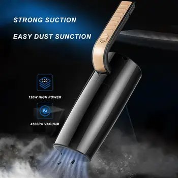 

4500PA Car Vacuum Cleaner High Suction For Car Wet And Dry dual-use Vacuum Cleaner Handheld 12V Mini Car Vacuum Cleaner