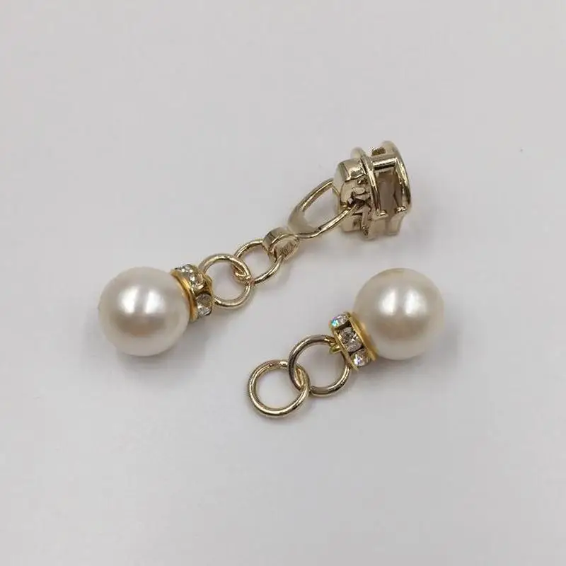 4 шт. металлический ползунок для застежки молнии жемчужный кулон на ремонтный