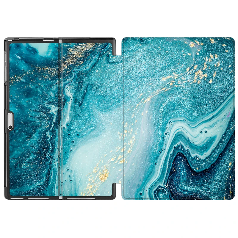 MTT мрамор из искусственной кожи чехол для microsoft Surface Pro 4 5 6 12,3 дюймов Funda Fold откидная подставка защитный чехол+ сумка для планшета - Цвет: MCS14
