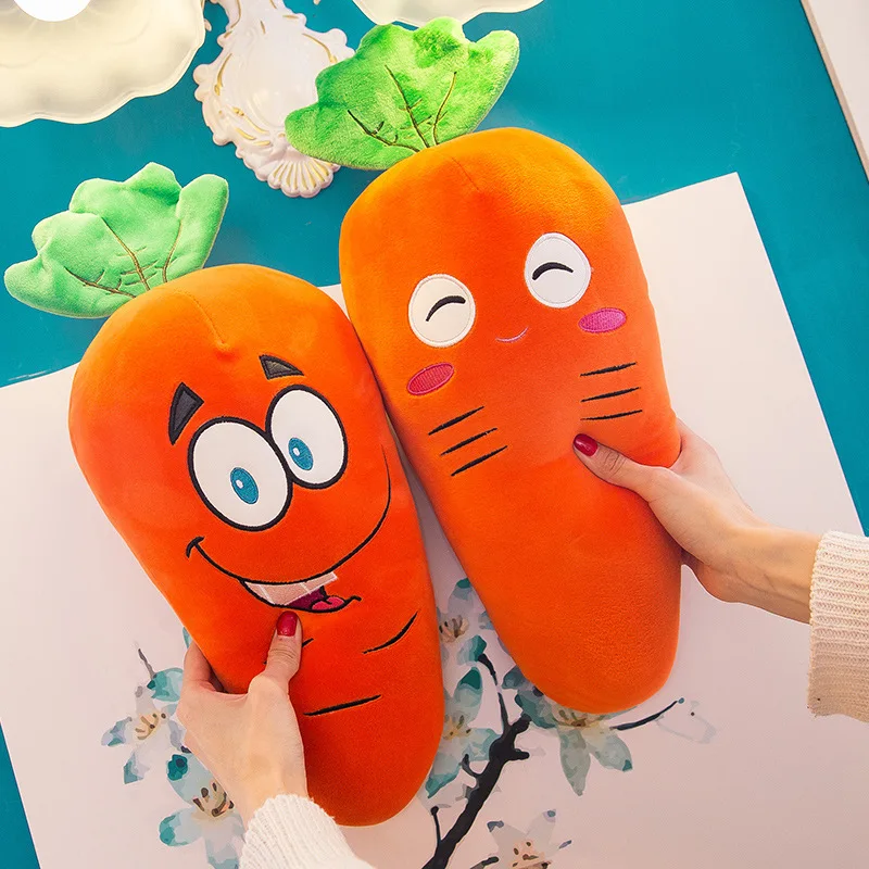 25 85 см мультфильм вниз супер мягкая улыбка и смех плюшевая морковка игрушки