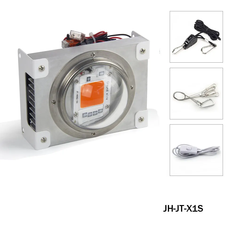 JH-JT-X1S CXB3590 COB светодиодный светильник для выращивания полный спектр 100 Вт 200 Вт Citizen 1212 светодиодный светильник для выращивания растений для комнатных палаток теплиц гидропоники - Испускаемый цвет: JH-JT-X1S