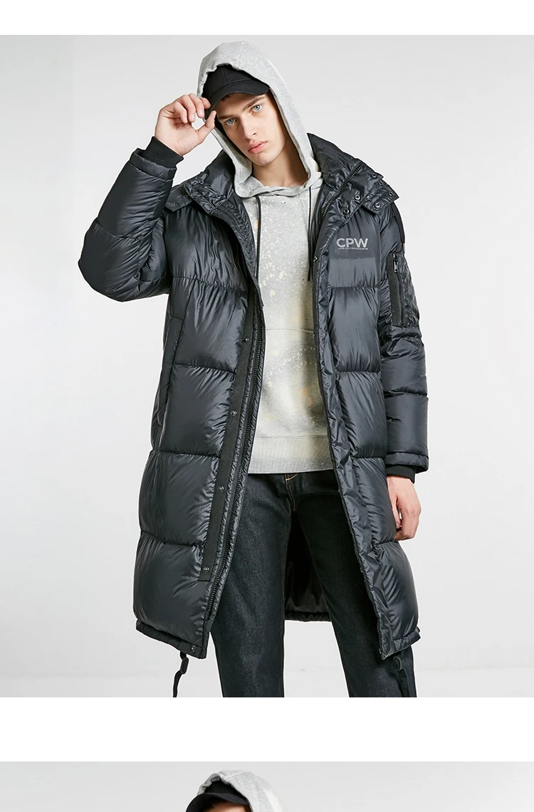 JackJones мужской зимний длинный пуховик с капюшоном, парка, пальто, верхняя одежда, мужская одежда 218412550