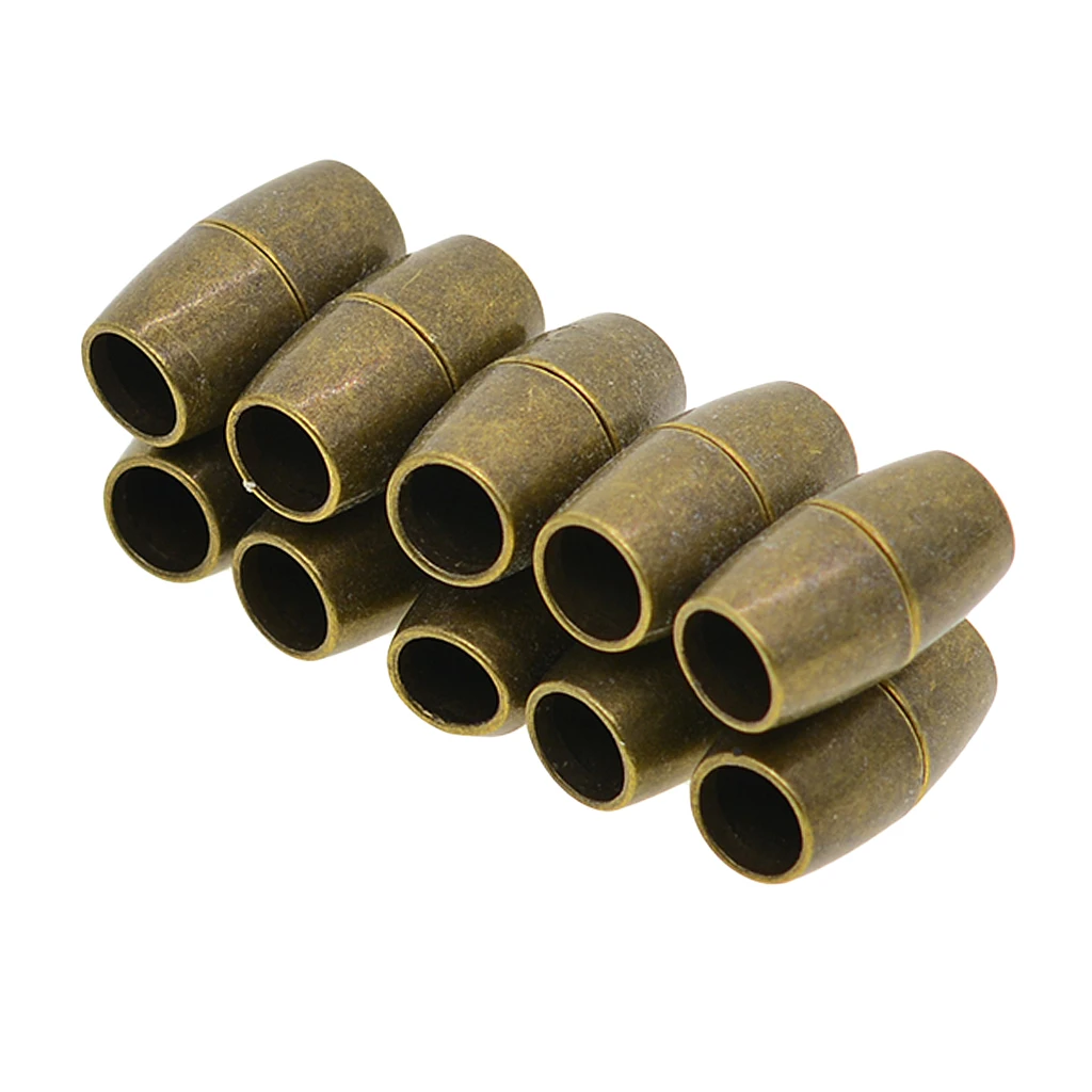

20 Pieces Bracelet Necklace Magnetic Clasps Jewelry Making 5mm Gold Bronze