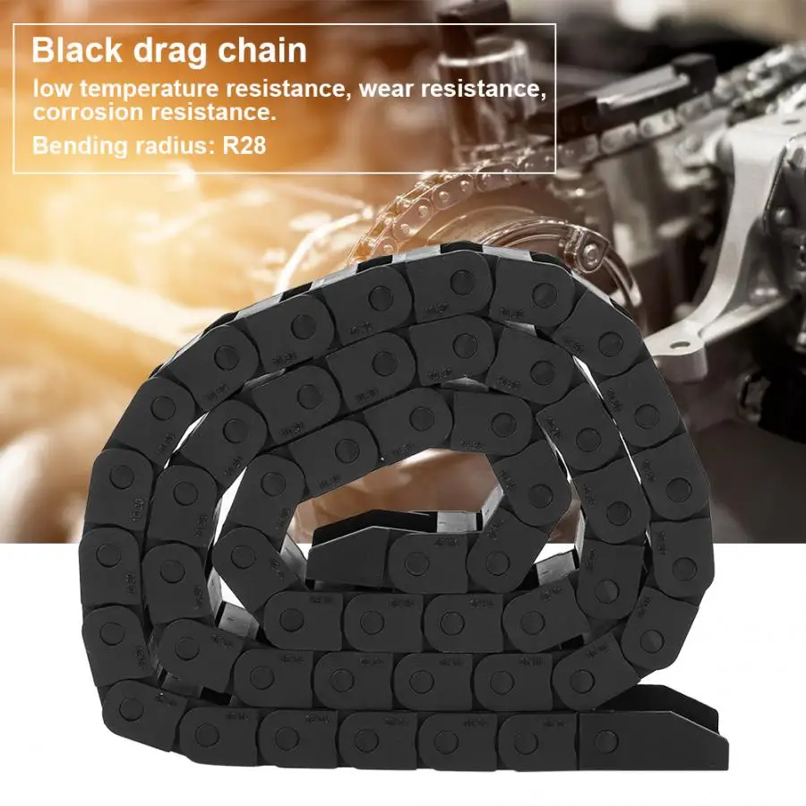 Нейлоновая Тяговая цепь 1 метр R18 черный нейлоновый кабель цепная проволока