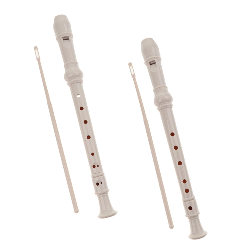 ABS High-pitched Soprano Recorder with Cleaning Rod for Beginner Student