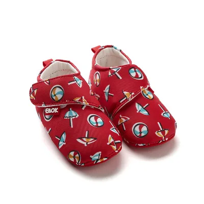 Новое поступление; детская Водонепроницаемая хлопковая обувь; Модный дизайн; принт с животными; обувь для новорожденных мальчиков и девочек; Мокасины с мягкой подошвой из ПВХ - Цвет: red