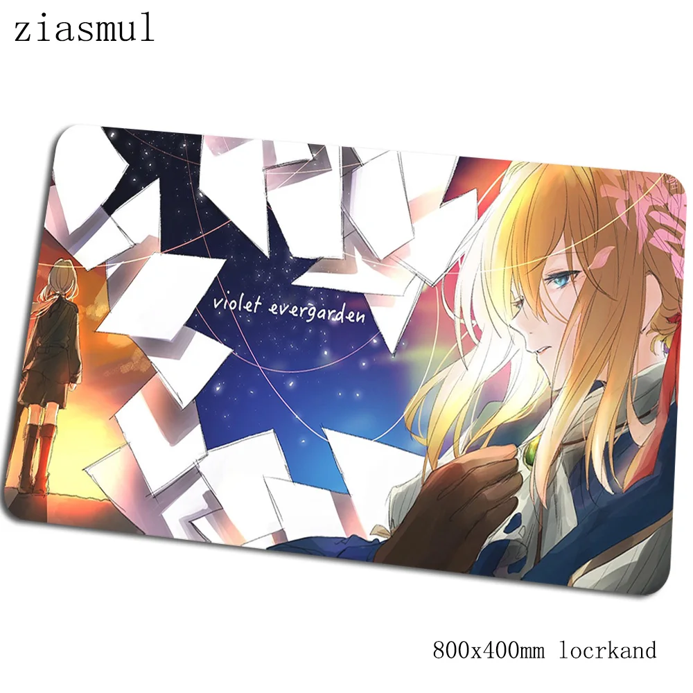 Violet evergarden коврик для мыши 800x400x3 мм коврики для запястья компьютерный Коврик Для Мыши игровые аксессуары Аниме игровые коврики и чехлы pc gamer - Цвет: Size 800x400x3mm