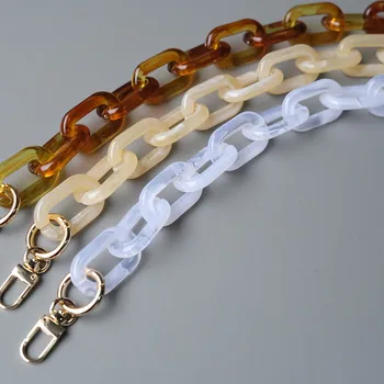 

Women Shoulder DIY Bag Chain New Women Handbag Accessory Chain Detachable Replacement White Beige Amber Strap