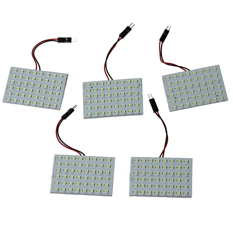 5 шт. автомобильный интерьерный светильник 48 SMD СВЕТОДИОДНЫЙ T10 BA9S Купол гирлянда