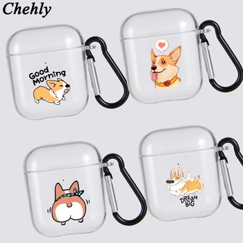 

Corgi Case for Apple Airpods 1 2 3 Pro Shockproof Bluetooth Wireless Headphone Earphone Box Protective Soft Silicone Accessories