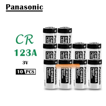 

10Pcs/Lot Panasonic cr123a Lithium 3V Arlo Camera Battery CR123A CR17345 DL123A EL123A 123A