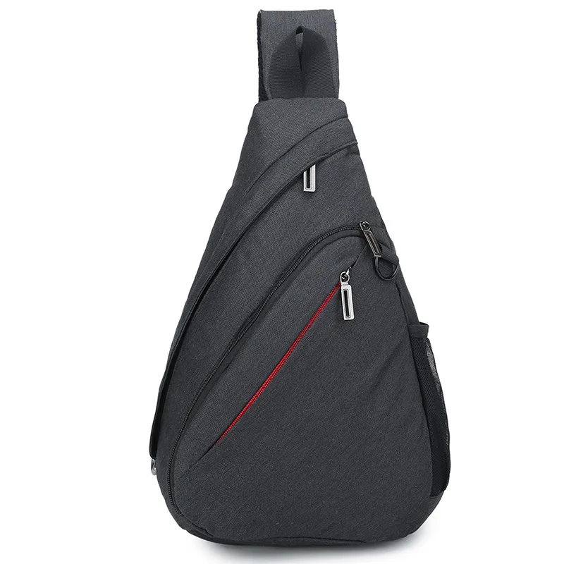

Men Chest Pack Travel Lightweight Backpack Solid Color Water Droplet Large-Volume Casual Crossbody Bag