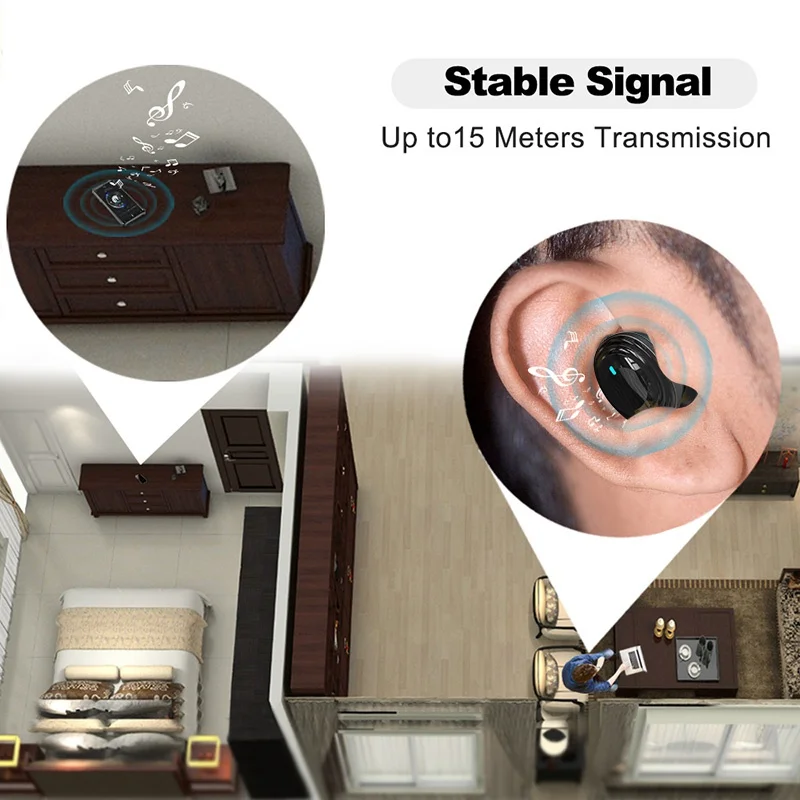 Беспроводные наушники Bluetooth V5.0, TWS, беспроводные Bluetooth наушники, светодиодный дисплей, 2000 мА/ч, внешний аккумулятор, гарнитура с микрофоном для телефона