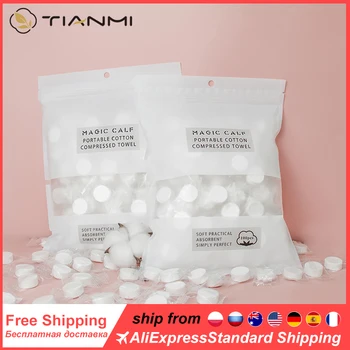 

New Cotton Pads Disposable 100 Grain Mesh Disposable Travel Portable Compression Face Cloth 20*22cm Non-Woven Fabric Facecloth