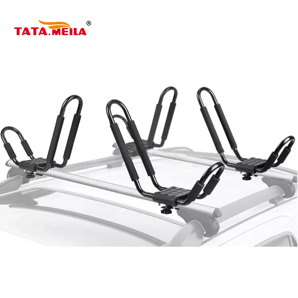 

TATA.MEILA Universal Rooftop Kayak Rack, Carrier For Kayak Canoe Paddle Boat and Ski Board