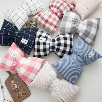 

Ins the same bow Nordic removable sweet pillow bedroom sofa by pillow window decoration photo props.