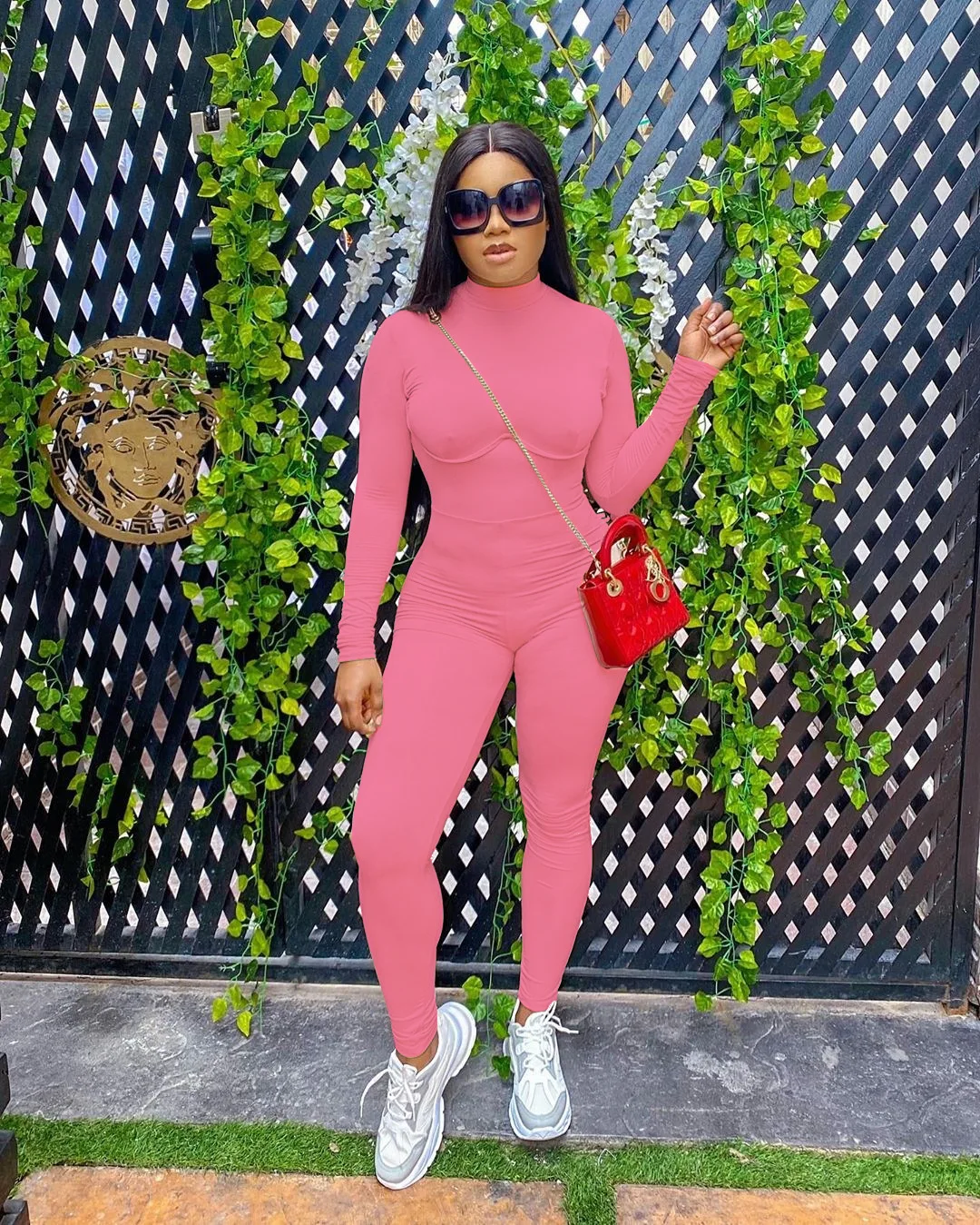 BKLD 2024 New Fashion Women Autumn Winter Clothing Solid Color Long Sleeve Bodycon Jumpsuit Slim Corset Sexy Night Club Outfits