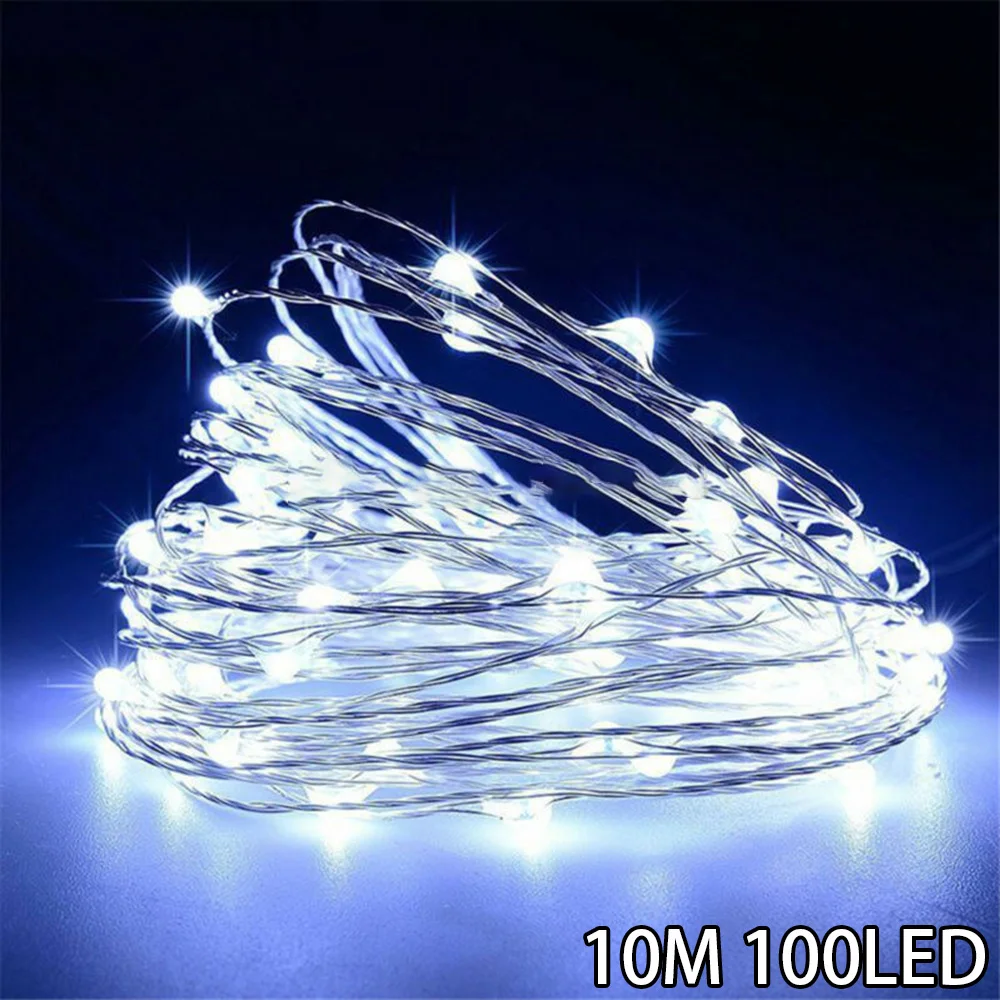 200 LED Micro Copper Wire String Fairy Lights Xmas Party Light Decor USB Plug In 