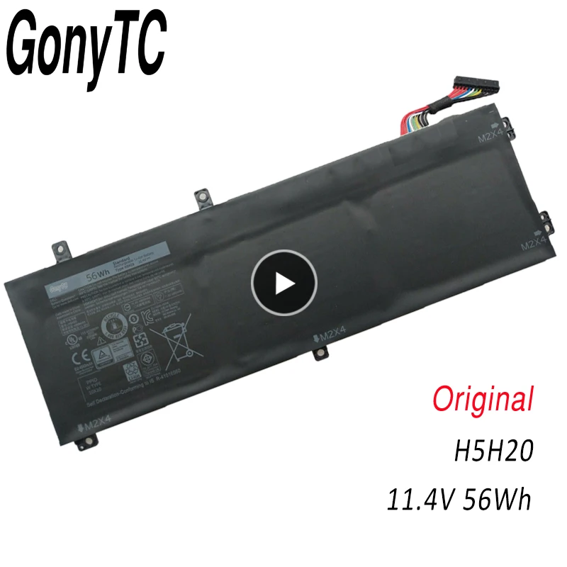 Аккумулятор H5H20 для ноутбука DELL XPS 15 9560 9570 15-9560-D1845 Precision M5520 5530 62MJV M7R96 05041C 5D91C 11 4 в 56