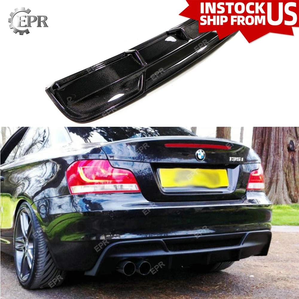 Для BMW E82 E88 1 серия Rieger Стиль углеродного волокна задний диффузор (подходит для 2