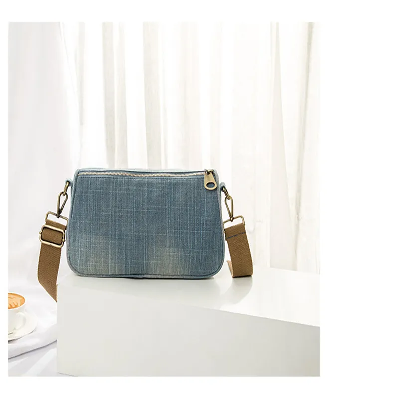 2023 High Quality Women Denim Shoulder Bags Fashion Multifunctional Cross body Bagd Small Flap Drop Shipping