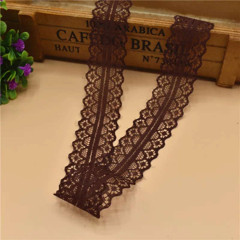 Cinta De Encaje Con Diseño Floral De 20 Yardas HipGirl. Ideal Para Invitaciones De Bodas, Tarjetas, Decoración, Costura Y Otras Aplicaciones De Diseño Y Manualidades. 2 Pulg. De Ancho
