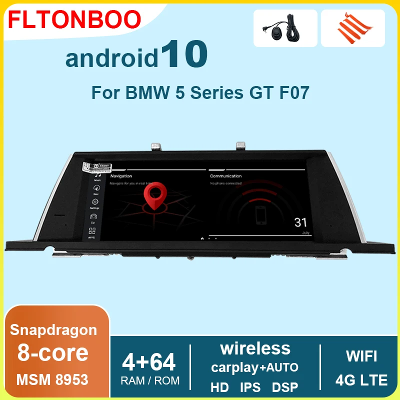 10 25 'ɺndroid автомобильный радиоприемник с навигацией GPS плеер для BMW 5 Series GT F07 4G