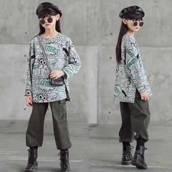 

Boutique Outfits Girls Tracksuit 2020 Sweatshirt + Pants Children Clothing Sets Kids Sport Clothes 5 6 7 8 9 10 11 12 13 14 Year