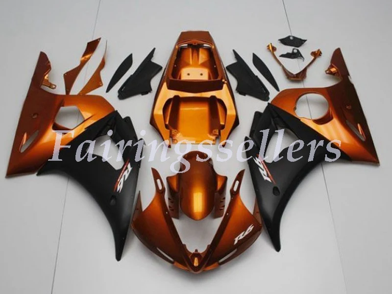 

New ABS plastic fairings Fit for Yamaha fairings YZFR6 2003 2004 2005 bodywork fairing YZF R6 03 04 05 custom Brown Matte Black