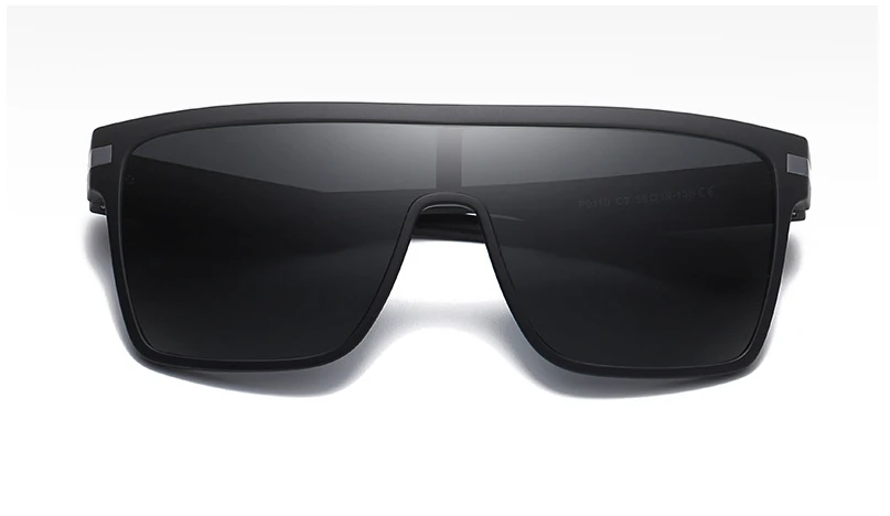 45993 Plastic Titanium Polarized One Lens Sunglasses Men Women Fashion UV400