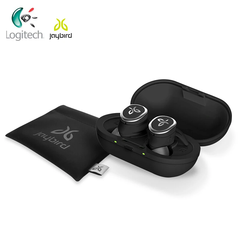 Новые беспроводные наушники logitech Jaybird RUN True для бега, защищенные от влаги и пота, на заказ, 12 часов звука