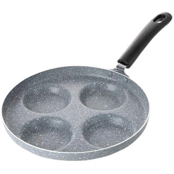 

Frying Pan Four-Hole Omelet Pan for Eggs Ham Maker Frying Pans Creative Non-Stick No Oil-Smoke Breakfast Grill Pan
