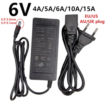 

universal 6V AC to DC Power Adapter Supply 110V 220V 6V 6 volt 4A 5A 6A 10A 15A Switch converter adaptor ac/dc adaptador 5.5mm